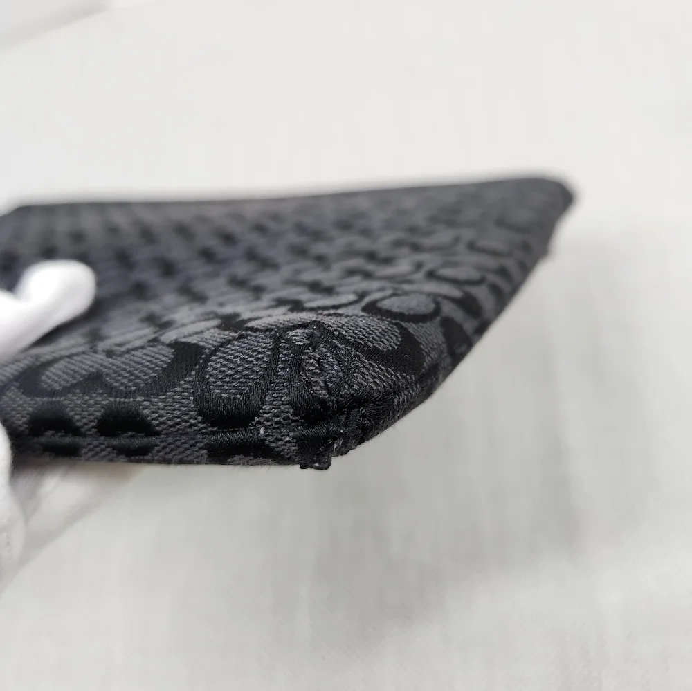 Coach Black Gray Signature C Padded IPad Tablet Sleeve Fabric